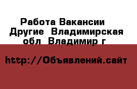 Работа Вакансии - Другие. Владимирская обл.,Владимир г.